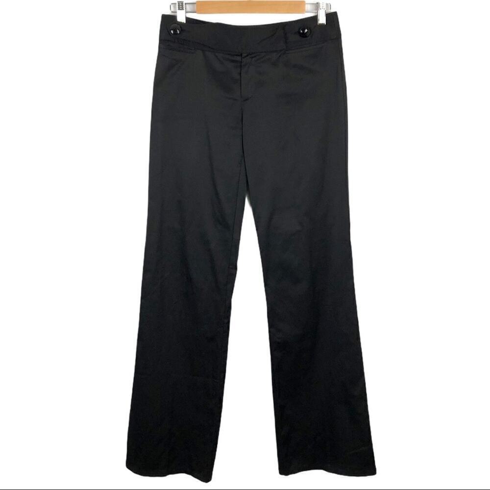 Nanette Lepore Black Dress Career Pants Flare Sz 2